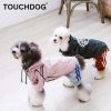 Touchdog 'Cloudburst' Waterproof Reversible Dog Raincoat