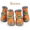 Winter Pet Dog Shoes Warm Snow Boots Waterproof Fur 4Pcs/Set Small Dogs Cotton Non Slip XS For ChiHuaHua Pug Pet Product PETASIA